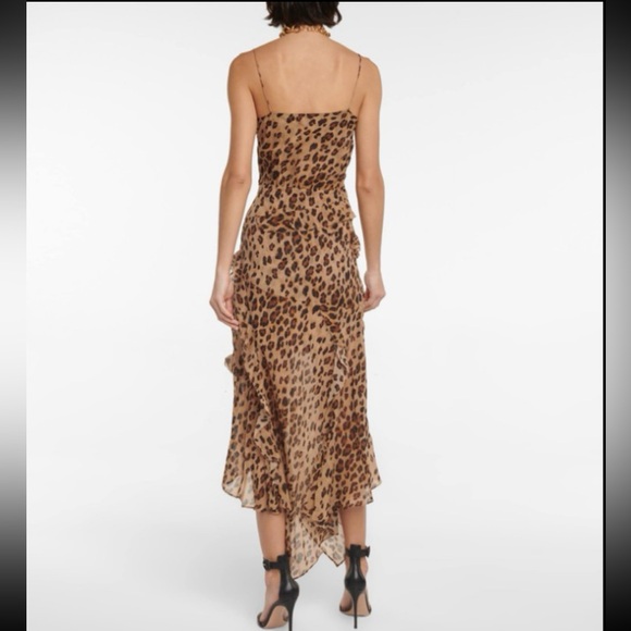 VERONICA BEARD Avenel Leopard prink silk dress $748 size 4 NWOT - Picture 7 of 11